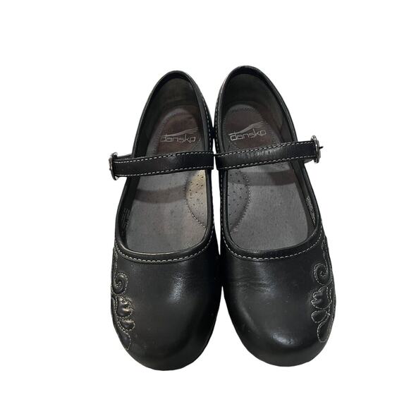 Dansko Savanna Mary Jane Clogs 5.5-6 EU 36 Leather Embroidered Boho Shoes EUC - Picture 4 of 11